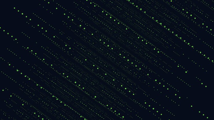 Mysterious green-dot pattern on dark background