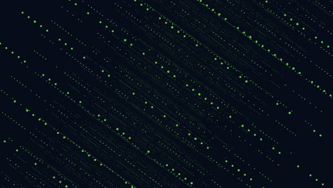 misterioso patrón de puntos verdes en el fondo oscuro