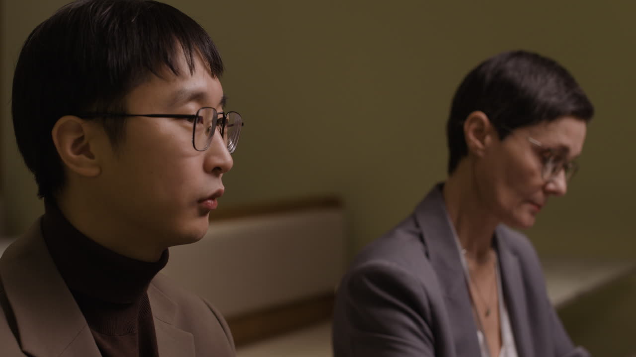 Business meeting with professionals