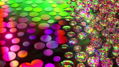 las burbujas de colores explotan.