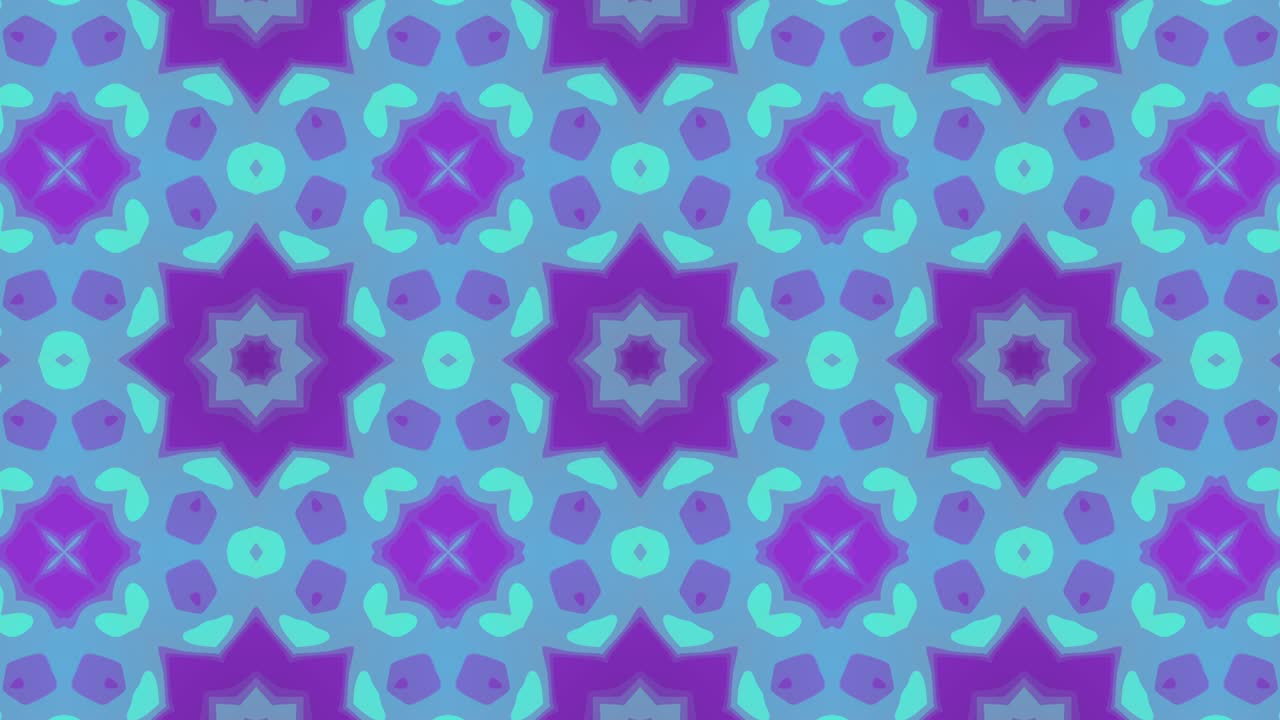 Abstract multicolor liquid mosaic with waving lines on a violet background. Minimal seamless looped motion graphic backdrop