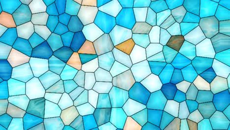 beautiful colorful abstract light blue glass polygonal pattern animation background.