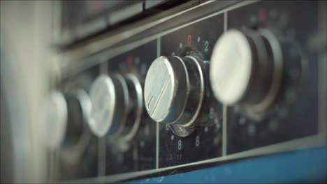 adjusting a vintage thermostat