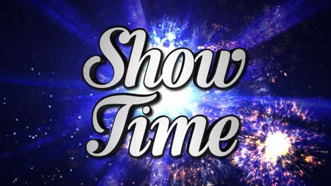 mostrar el texto de animación de tiempo y el fondo de baile de discoteca, rotación de zoom hacia adentro o hacia afuera, con canal alfa, bucle