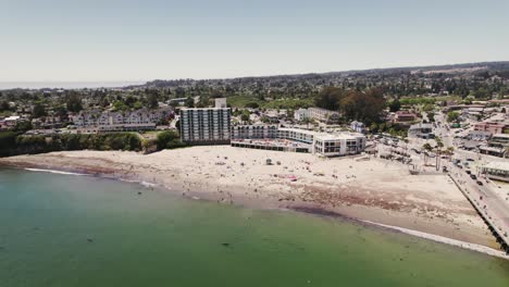 santa cruz beach boardwalk drone