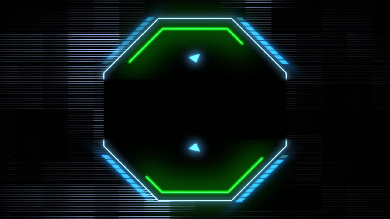 hud 요소가 있는 디지털 컴퓨터 화면