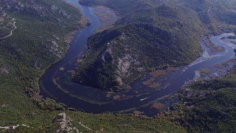 destino montenegro lago skadar cerca de pavlova strana punto de vista durante el día, aéreo