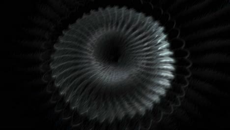 abstract black and white spiral pattern