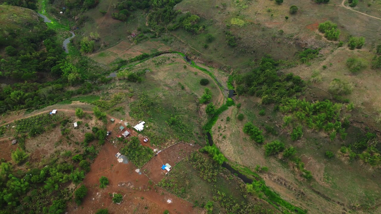 High altitude drone footage above a private dome retreat between Tanay and Pililla, Rizal showcasing the mountainous terrain of CALABARZON and rural Philippines.