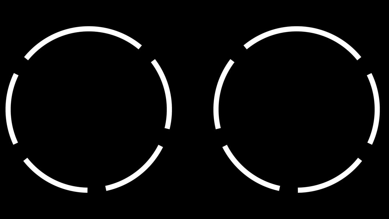 원 회전 스플릿 팝 애니메이션 모션 그래픽