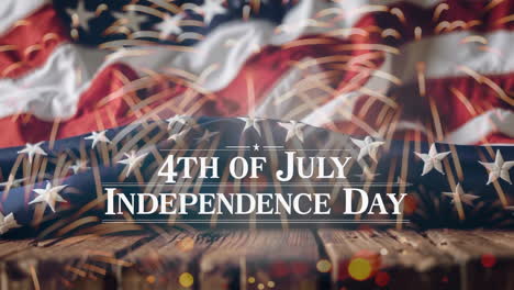 4th of july independence day celebration with american flag