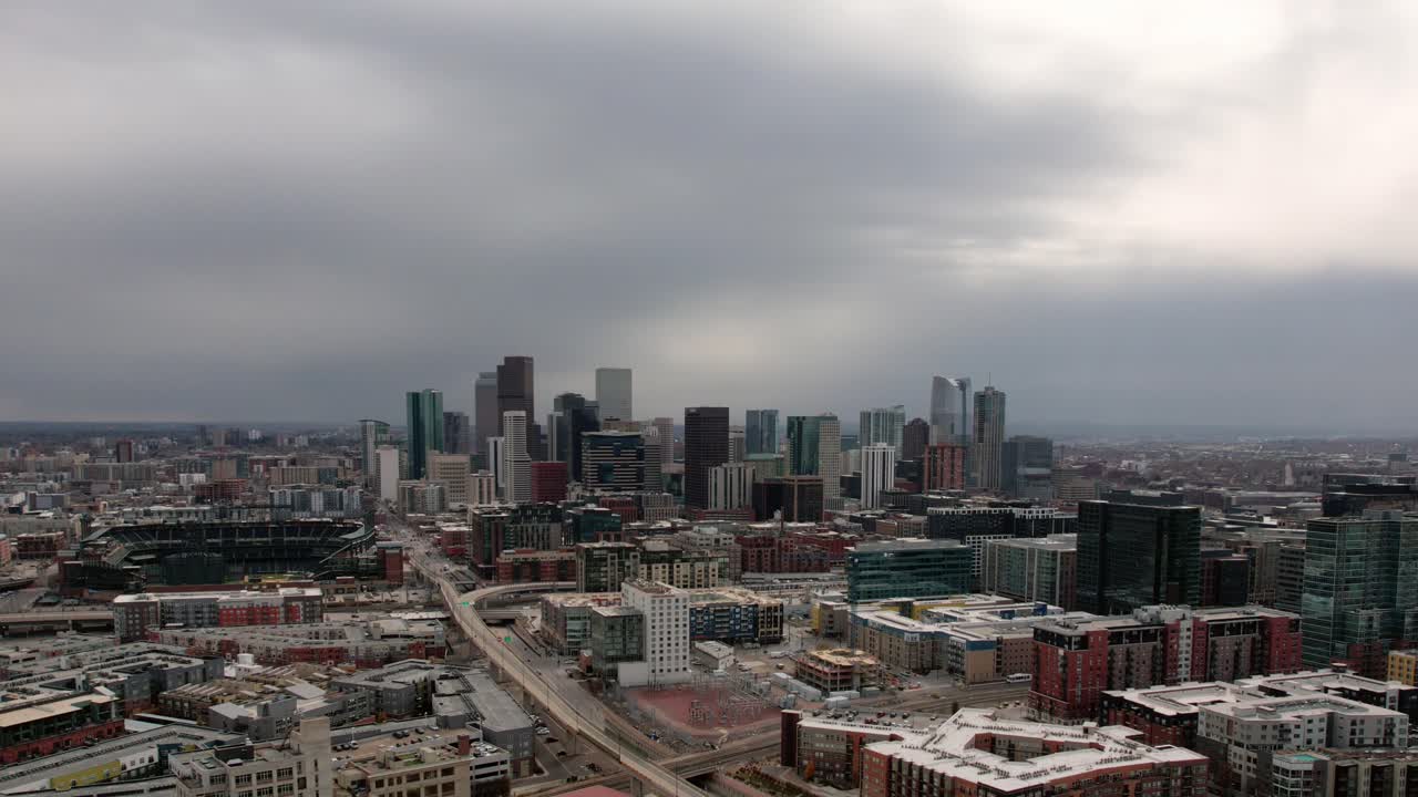 Hyperlapse dello skyline del centro di Denver, Colorado