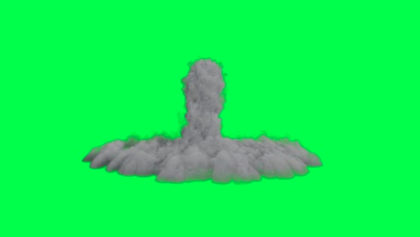 explosion smoke effect on green screen