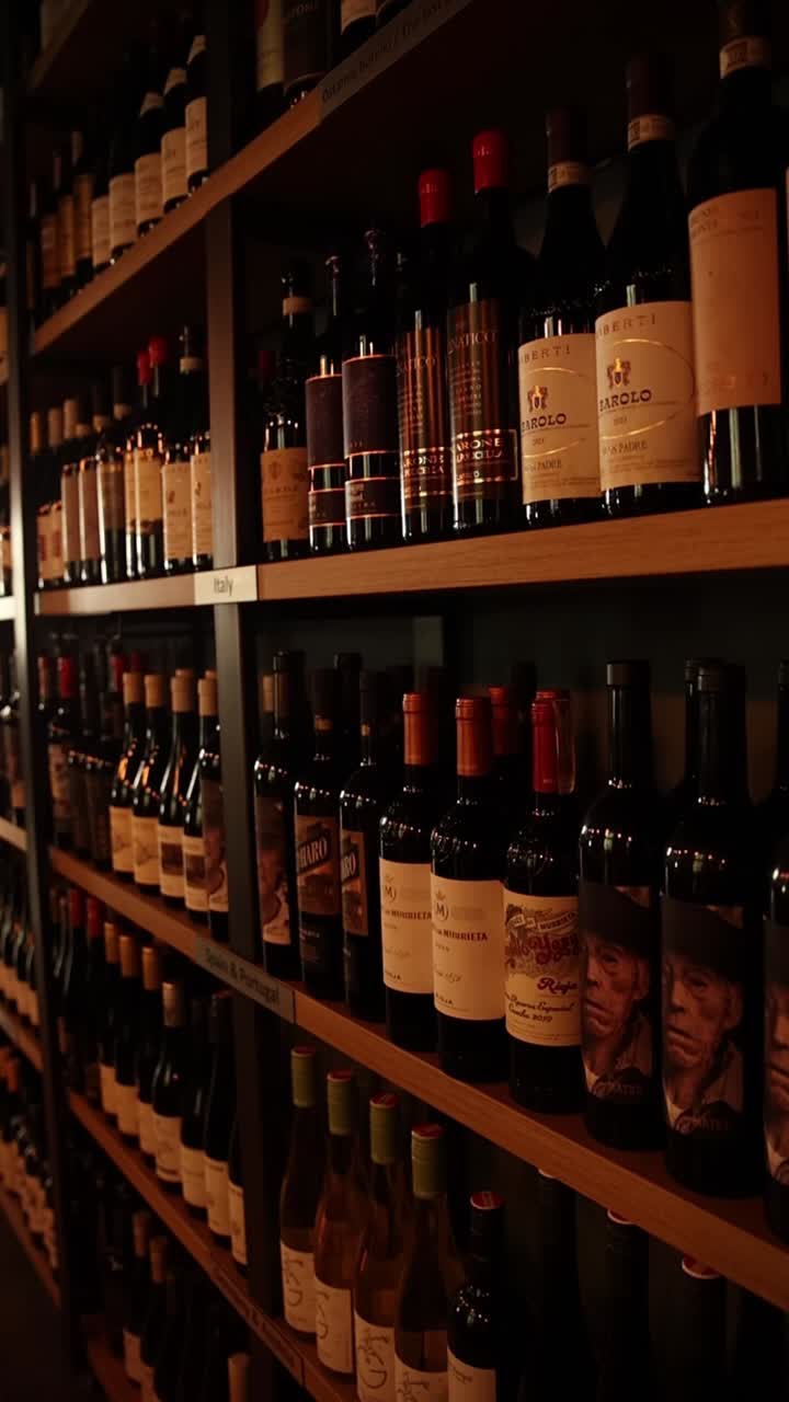 Wine Bottles on a Shelf