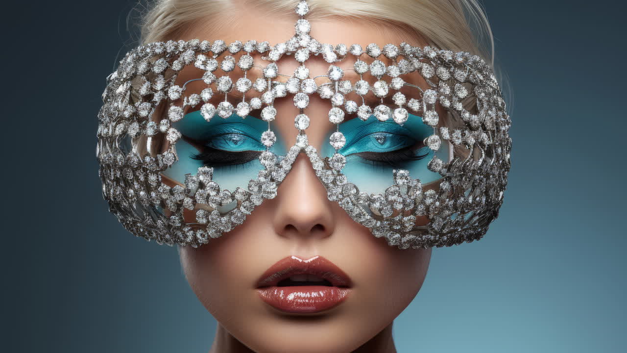 ai로 만든 vr 헤드을 가진 기술 비즈니스 여성