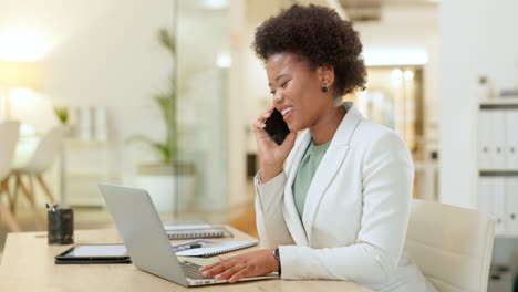 Young-business-woman-talking-on-a-phone-call