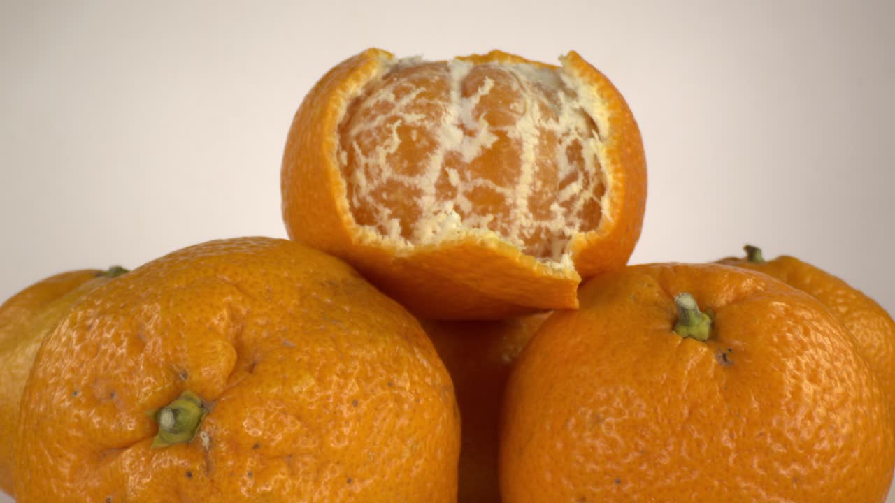 Close Up Pile Of Tangerine