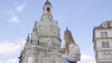 A woman tourist with a backpack on her back walks 4k 2025 07 24 06 36 26 utc.mov | asian, background, backpack, beautiful
