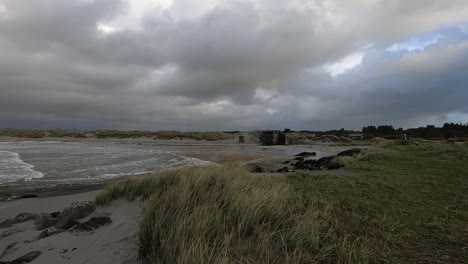 in beach stormy afternoon