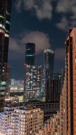 dubai skyline at night