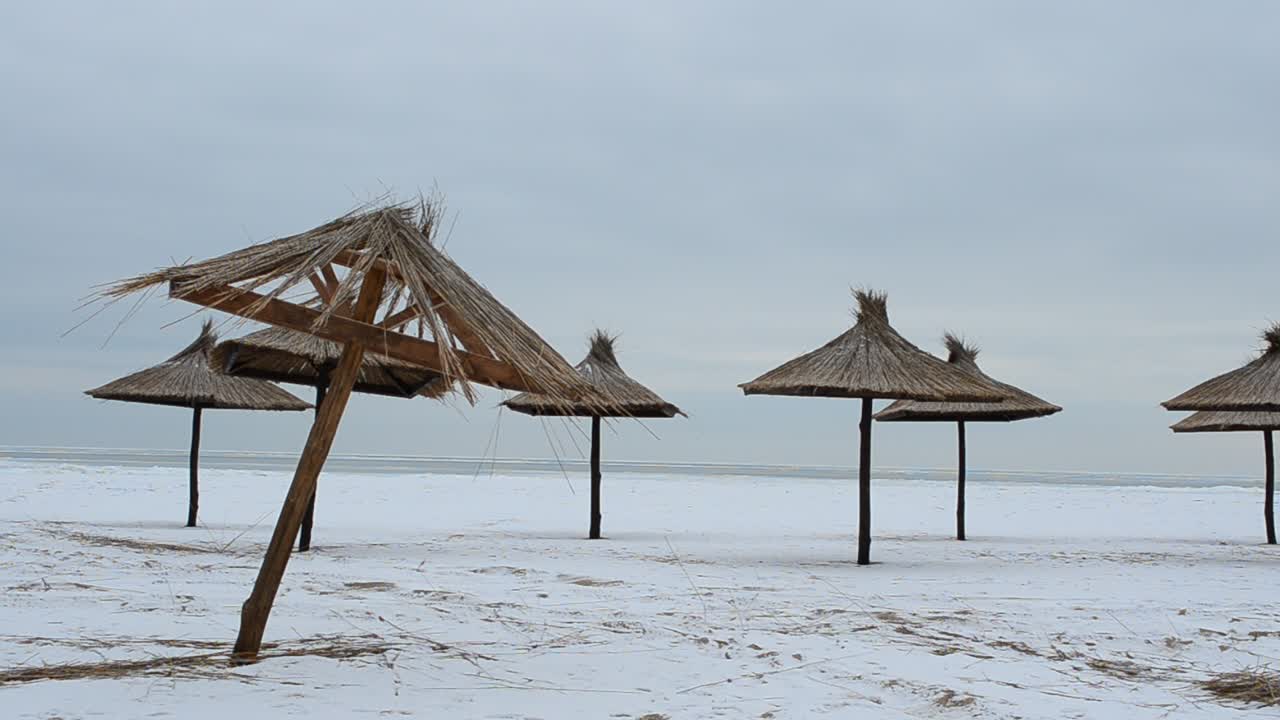 Inverno, mare e spiaggia. Scatto a gennaio
