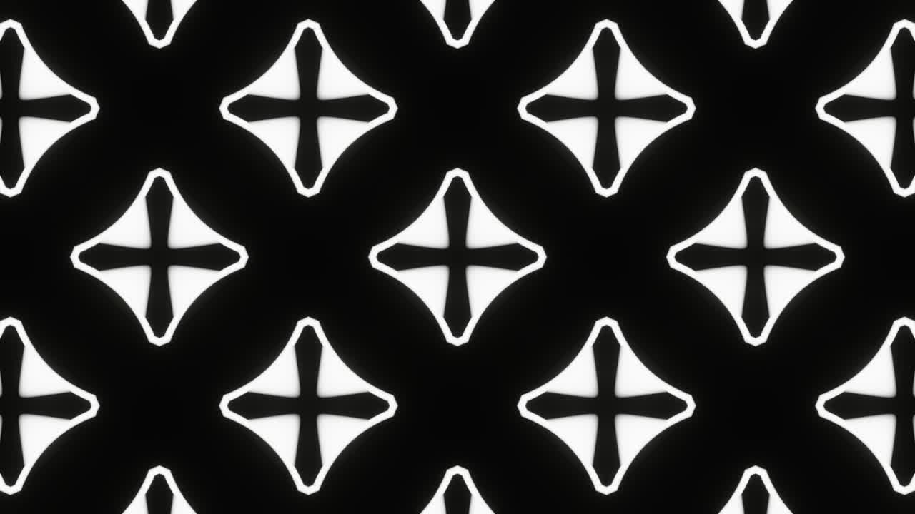 led 스크린을위한 블랙 화이트 루프 추상 패턴