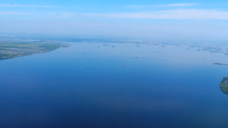 aerial view from descending airplane