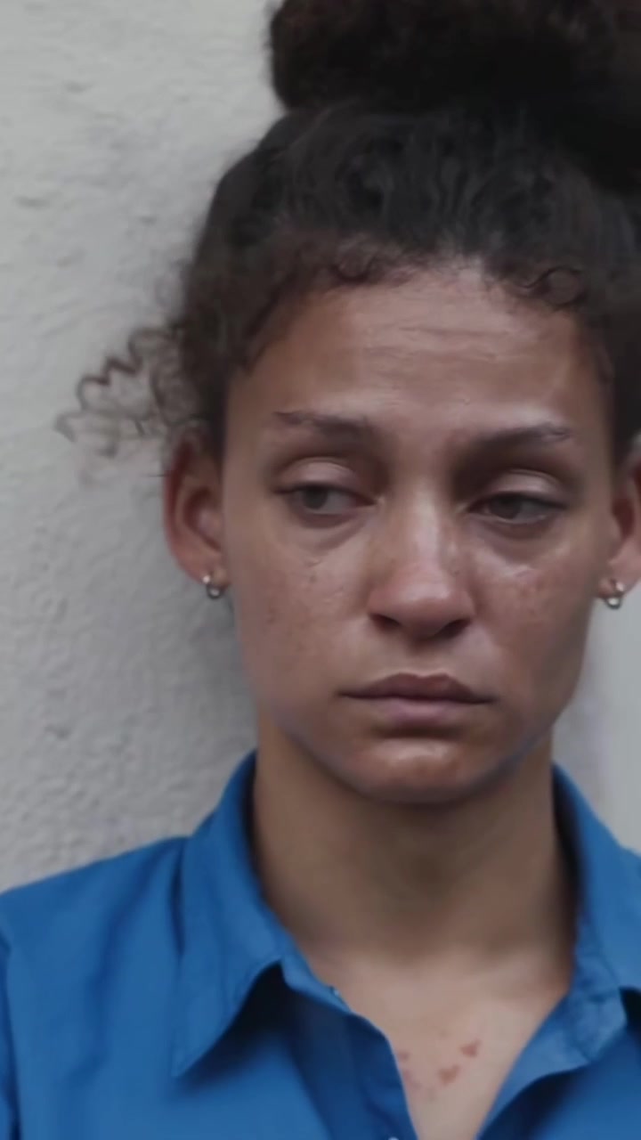 Primo piano di una giovane donna triste appoggiata a un muro