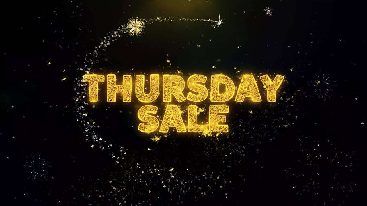 Thursday Sale with Fireworks