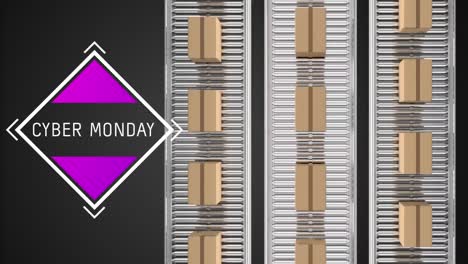 Cyber-Monday-with-parcels-on-conveyor-belts
