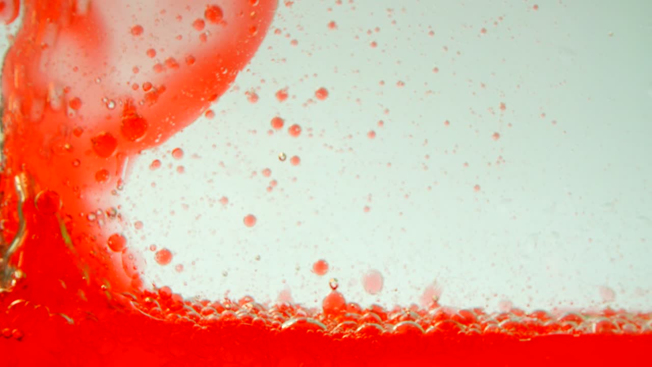 배경 거품에서 거품의 움직임.