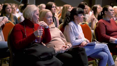 women in a conference