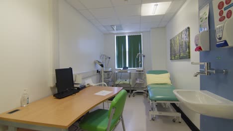 gp consultation room in a uk hospital