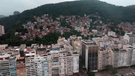 urban landscape in brazil featuring a favela on a hillside