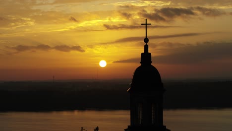 Sunset-and-church-tower