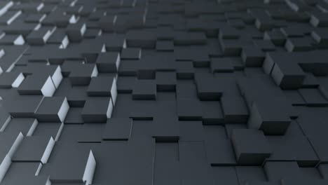 metallic boxes animated. 3d cubes slow motion