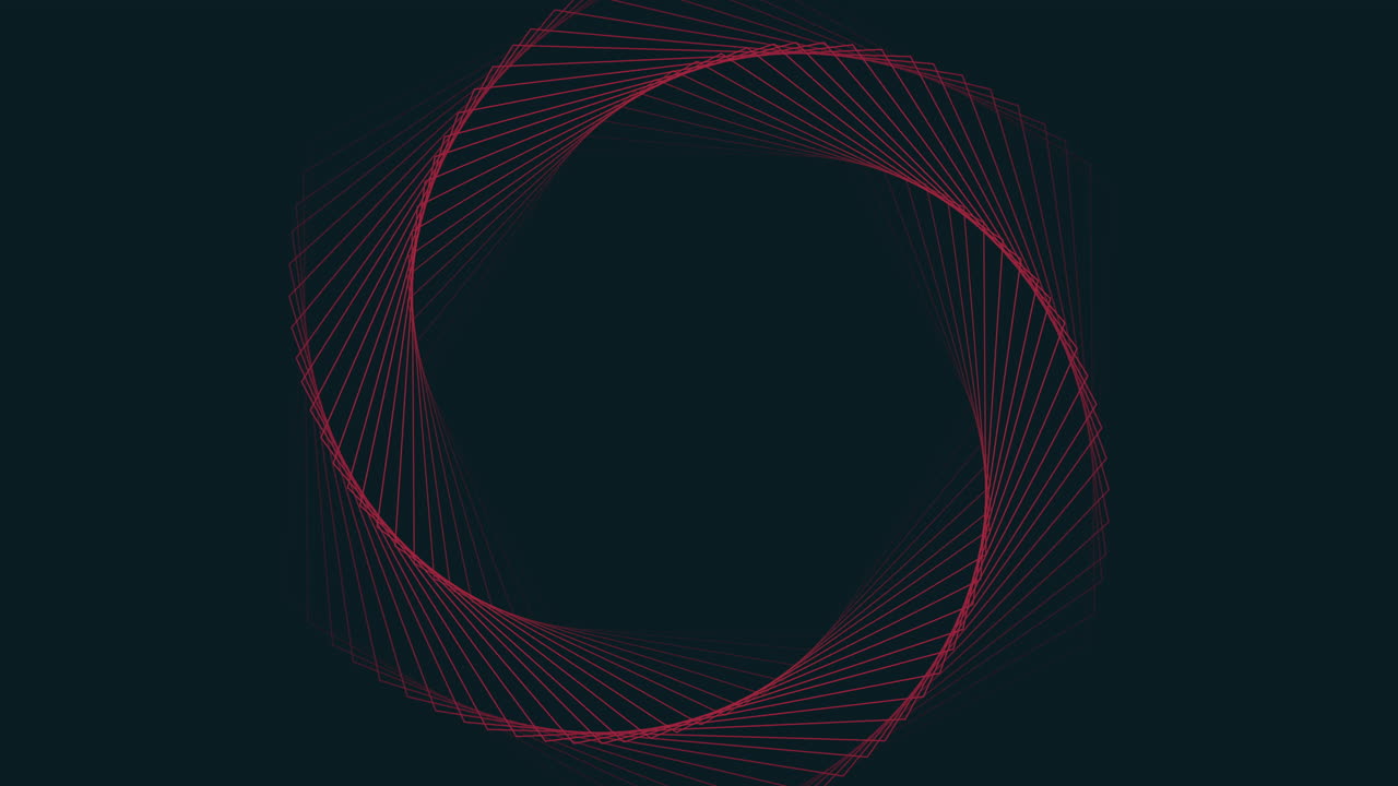 hexágonos geométricos rojos futuristas en la galaxia oscura