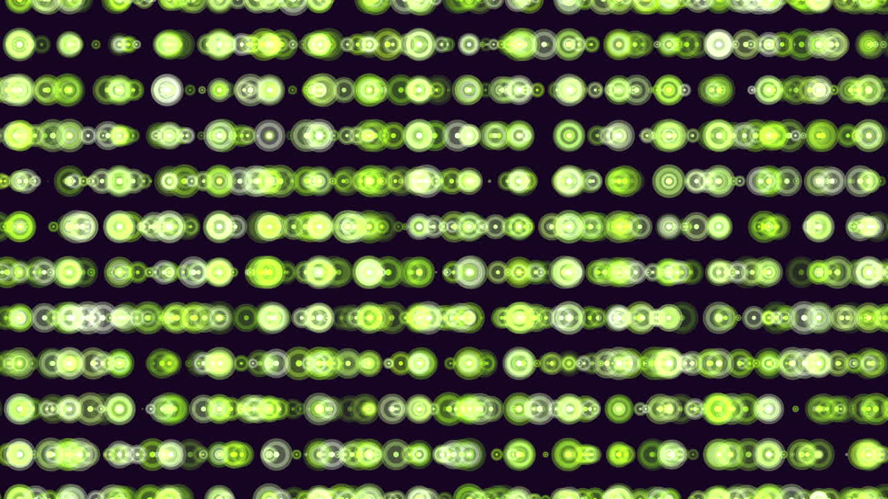 patrón de puntos azules flotantes en 3d sobre fondo negro