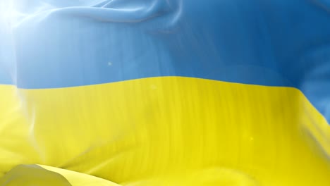 ukraine flag slow waving background. 4k close up flag waving. seamless loop