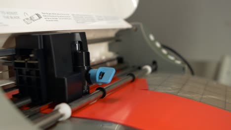 A-desktop-cutter-is-cutting-foil