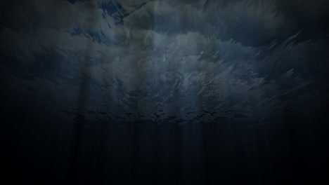 underwater background animation going from sky view to underwater view