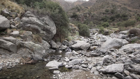 view of a mountain river in merlo, san luis, argentina