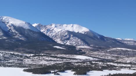 montanhas rochosas do colorado, coberto de neve, estação de inverno