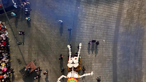 giant calavera at dia de muertos celebration