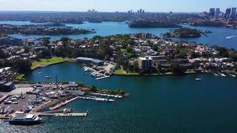 sydney - flug von johnston bay nach balmain