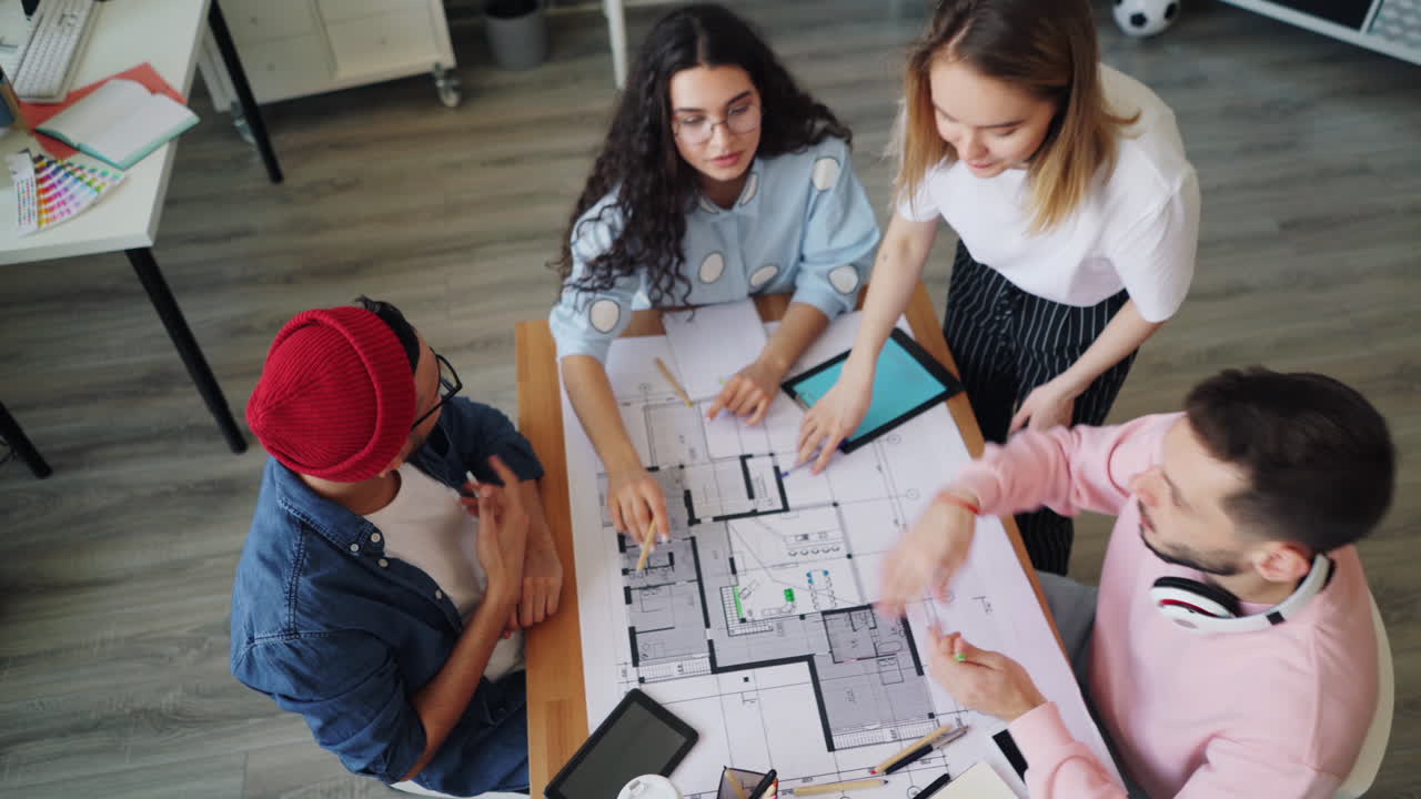 Team Collaboration on Architectural Plans