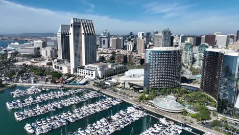 Centro-De-La-Ciudad-De-San-Diego-En-California,-Estados-Unidos.