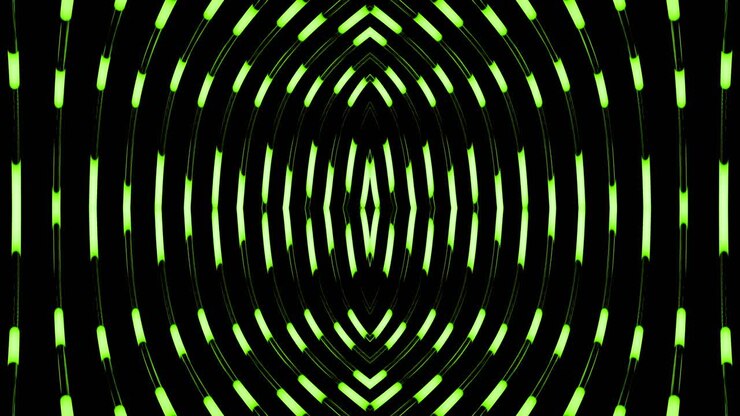 Abstract Green Circle Pattern