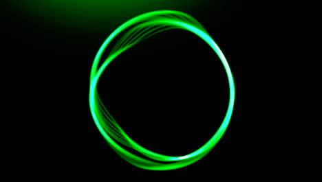 abstract green light painting