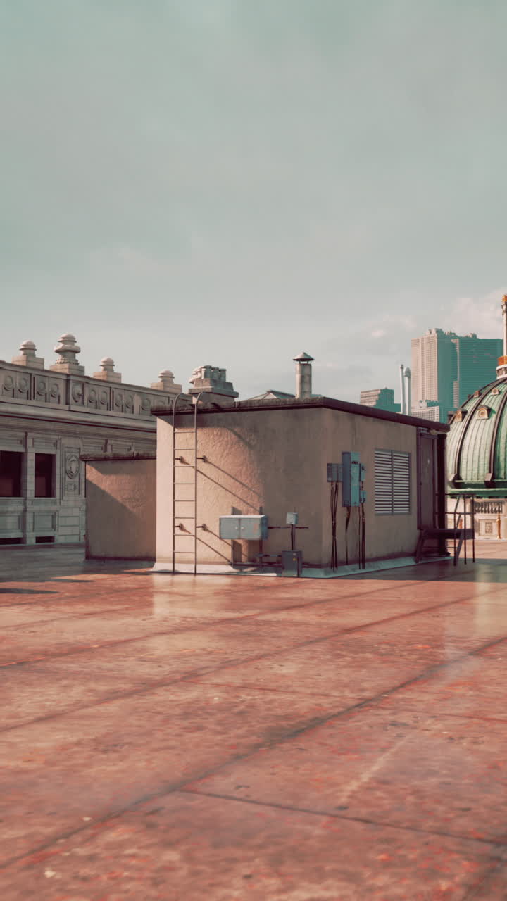 vista desde el techo de los edificios de la ciudad